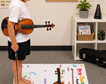 Pre-Twinkle Violin Foot Chart | Suzuki Method Visual Guide (20x30 PDF)