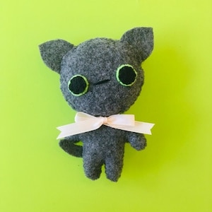 Russian Blue Gray Cat Christmas Tree Ornament