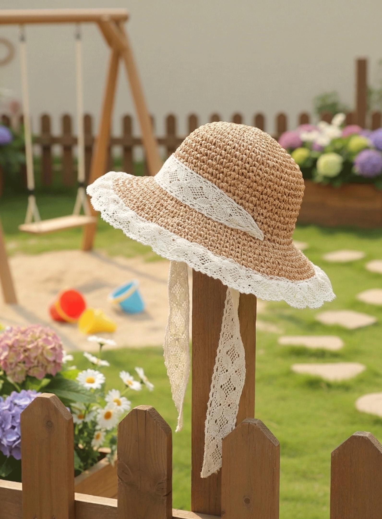 Straw Hat Lace - Etsy