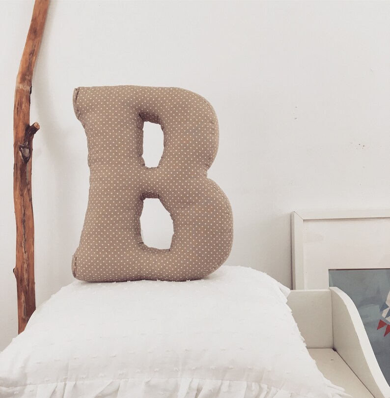 Alphabet Shaped Pillow Sewing For Home Personalized Livingroom Decor Throw Name Housewarming Gift Ideas
