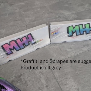 Barrera de vía RC a escala 1/10 (paquete de dos) (secciones rectas de 8 pies)