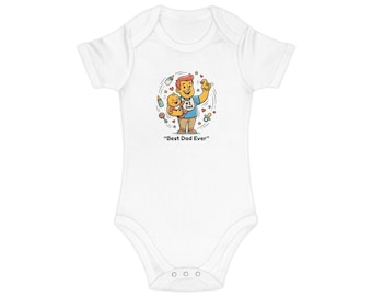 Baby Bodysuit | Dad and Baby Illustration, #1 Graphic Tee