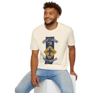 Airlift Legacy Plane Silhouette T-Shirt | Power & Precision, Military Aviation Tee image 13
