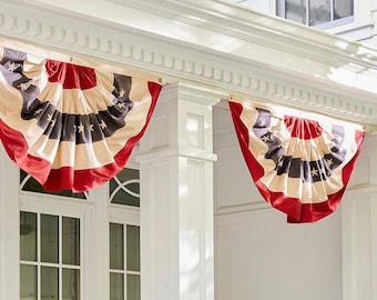 3 x 1.5ft USA Embroidered Bunting Flag