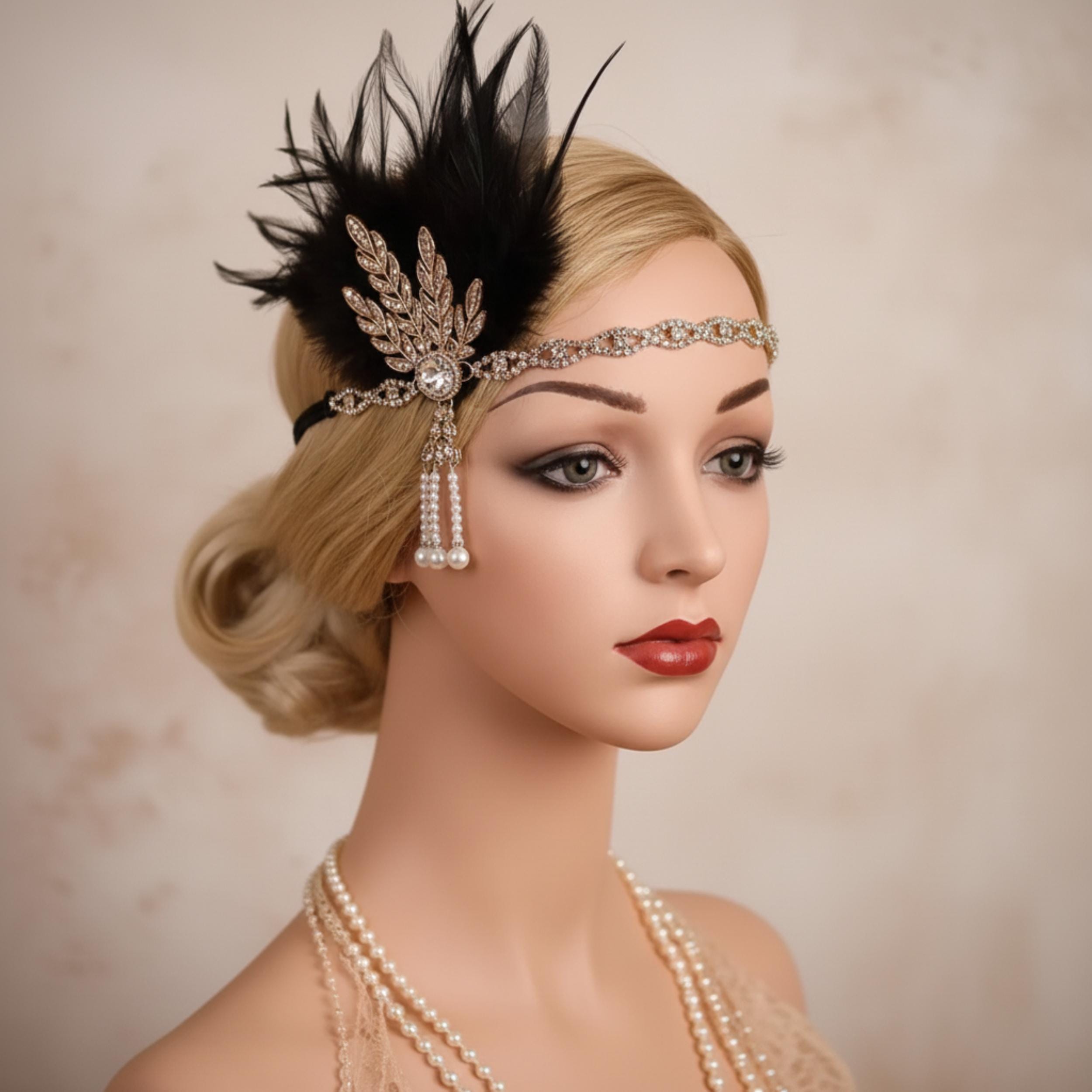 ヘッドドレス　1920年〜1940年　ヨーロッパアンティーク　浴衣小物 1920年代のヘッドドレス - Etsy 日本