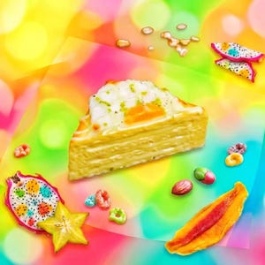 Realistic Fried Egg Sandwich Squishy | Slow Rising Bread Fidget Toy | Aesthetic Food Sensory Toy for Stress Relief | Cute Desk Decor Gift