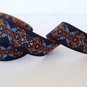 25mm-1 inch celtic woven border, fall ribbon, colorful trim, Decorative Craft Ribbon, sewing wowen trim