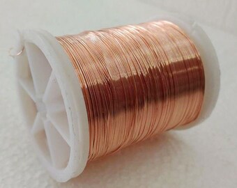 Craft supply Copper wire, 28 Gauge wire, copper craft wire, 30 meters (33 yards) craft wire, jewelry making, artistic wire, flexible wire