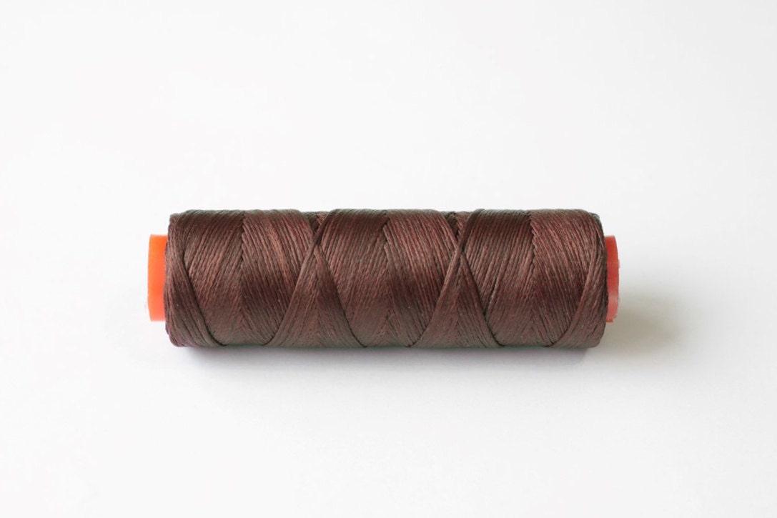 11 yards dark brown Waxed Linen Cord Jewelry thread Beading Etsy