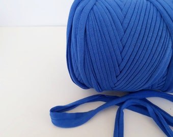 5/10 meters Blue t shirt yarn for jewelry making, Chunky yarn for bracelet craft, Tshirt Yarn for home improvement