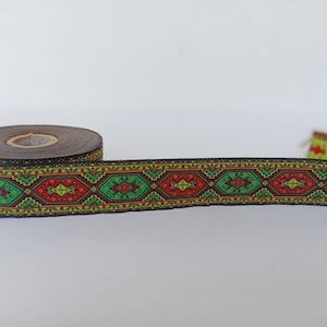 25mm-1 inch jacquard ribbon turkey in kilim design, turkey rug border, jacquard embroider trim, by the yard trim