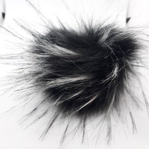3 inches (8 cm ) Siberian Faux Fur Pom Pom, Faux Fur Pom Pom for Hat