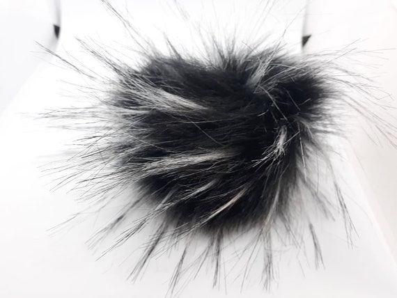 3 Inches (8 Cm ) Siberian Faux Fur Pom Pom, Faux Fur Pom Pom  display picture 1