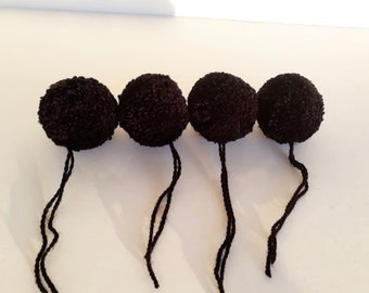 10 Pcs Large Yarn Pom Poms-3 Inch Made to Order Acrylic Yarn Balls