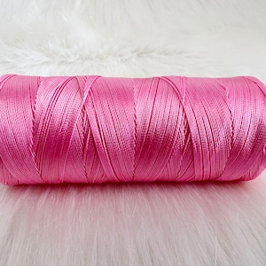 1 spoll 220 Yards (200 meters ) 0.5 mm Pink Nylon Cord, 3 ply high quality Nylon Beading Cord, S Lon Tex210 Beading Cord, jewelry cord