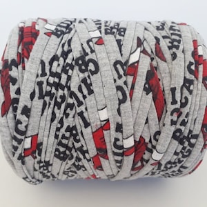 5,5/11 yards Trapilho a motivi per la realizzazione di pouf, filato di spaghetti per il fai da te per la casa, filato Trapillo per cesto all&#39;uncinetto