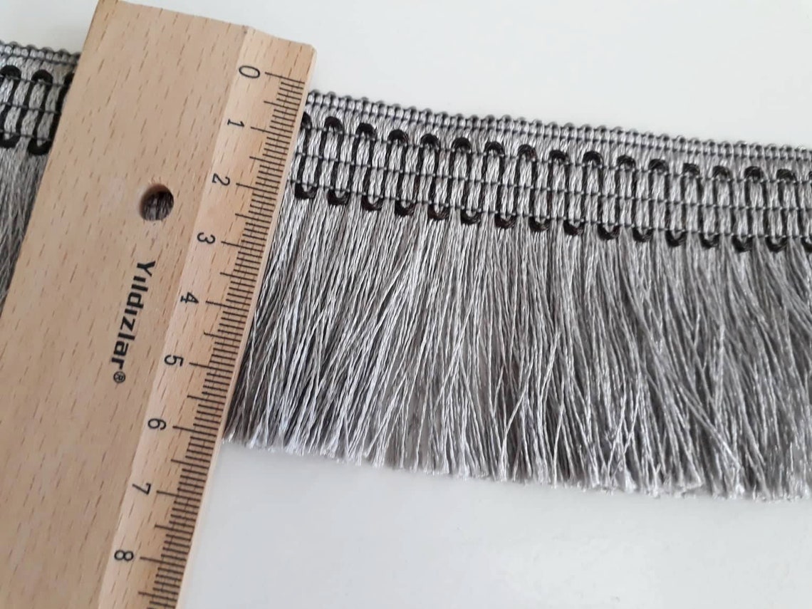 Green Trim Brush Fringe Upholstery Trim Sewing Fringe Trim Etsy