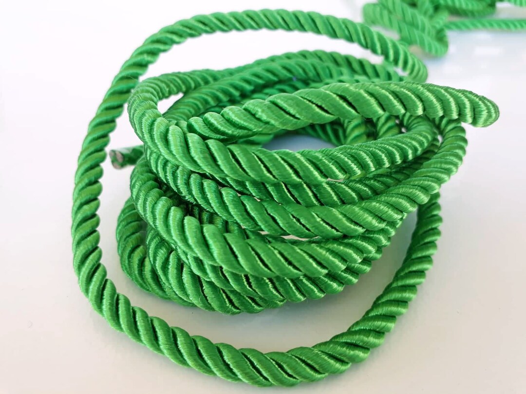 3 Ply 5 Mm Green Twisted Cord, Twisted Upholstery, Twisted Cord Rope 1