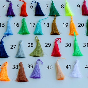 3 inch boho thread tassel, home decor tassels, luxury  thread tassel, silky thread tassels