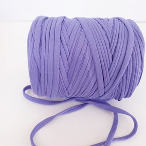 5/11 yards Lilac T-Shirt yarn, cotton cord, trapillo yarn