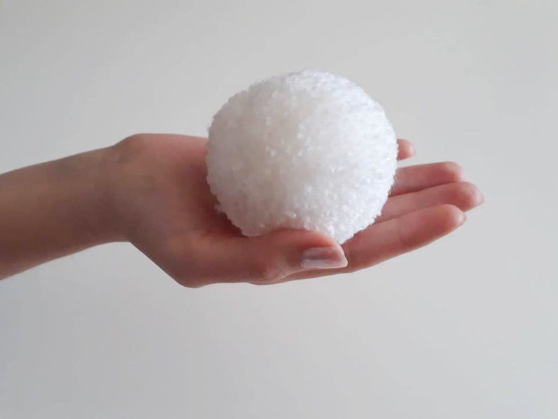 8 Cm White Large Yarn Pom Poms White Pom Poms Handmade Wool Etsy