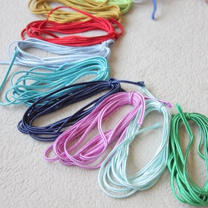 Soutache cord SET for jewelry making 23 assorted colors x 2 meter, Soutache braid, Soutache trim, Jewelry flat cord, Craft supplies image 9