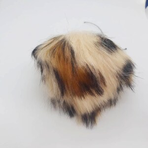 2 Zoll (6 cm) Kunstfell Pom Pom, Realistische Kunstpelz für Strick, Luxus Kunstfell Pom Pom