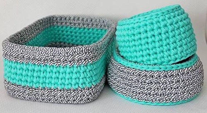 home decor Necklaces Bracelets bluegrey t-shirt yarn cotton cord T-Shirt yarn zpagetti yarn