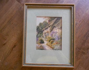 絵画 Anne Hathaway's Cottage John S Burt 1976 Anne Hathaway's Cottage Print John Burt 1976 HAND Signed