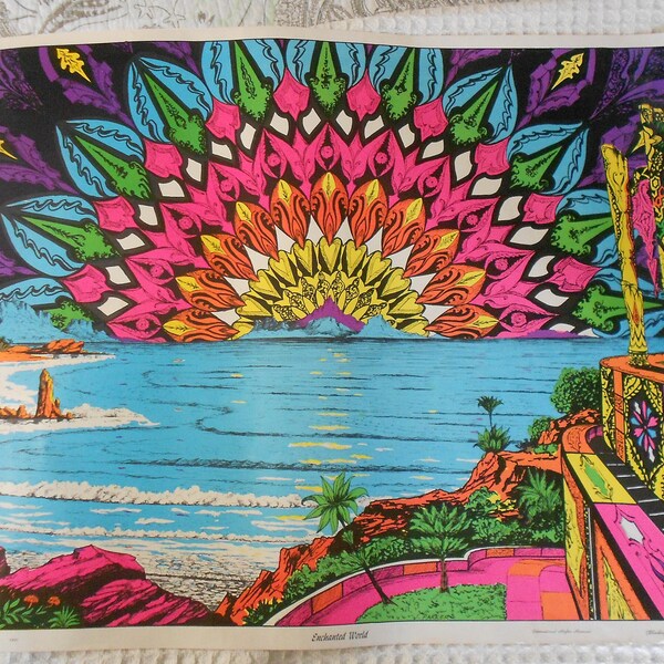 Andromeda Blacklight Poster – 23x35 Inch Flocked Psychedelic Glow-in-the-Dark Wall Art 7 thumbnail image