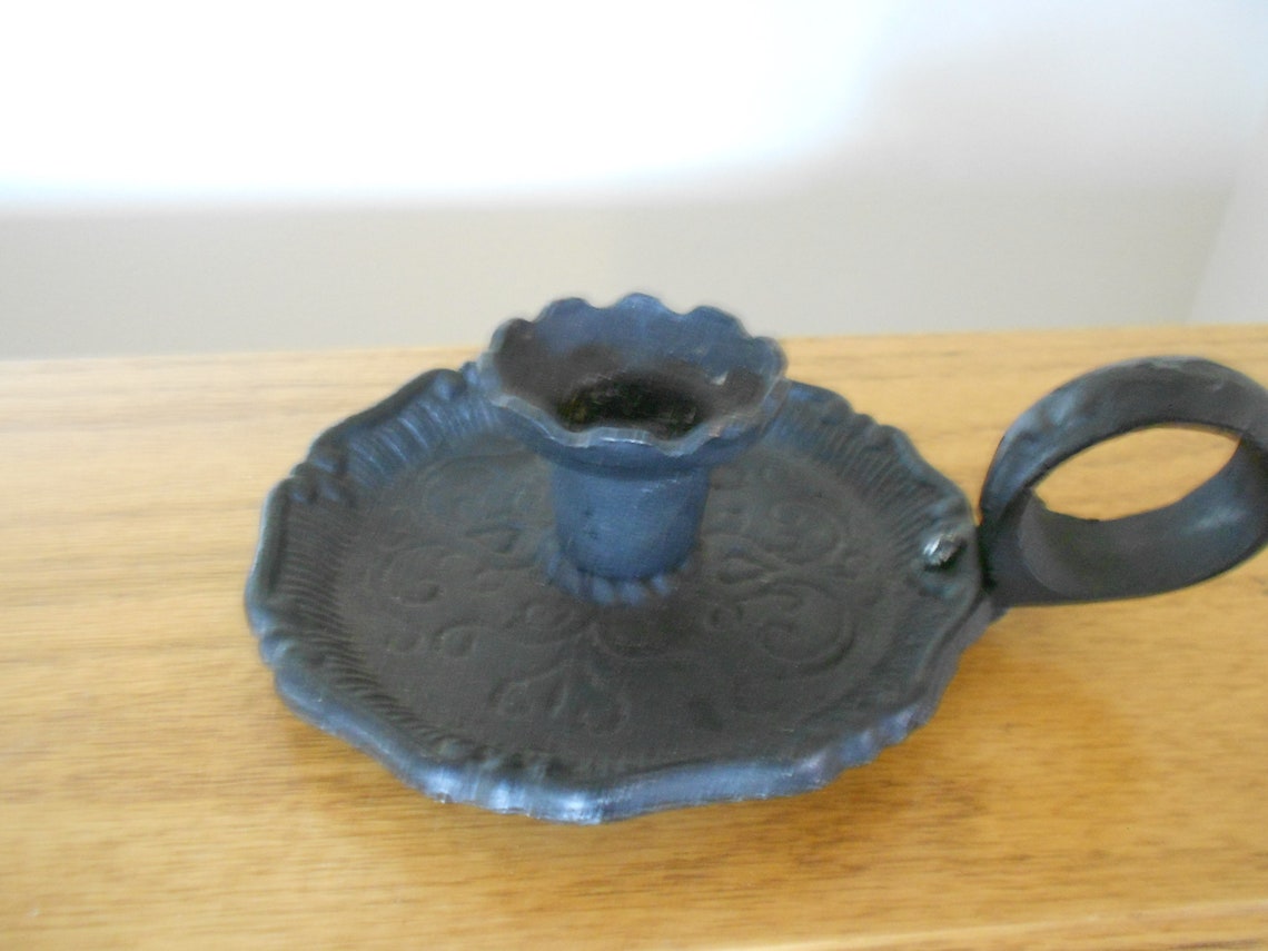 Vintage VG Taiwan cast iron candle holder. Vintage candle Etsy