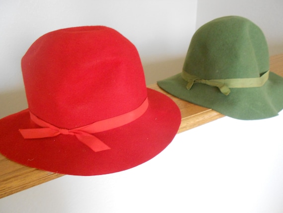 Vintage ladies wool felt hats Effanem.  Made in U… - image 1