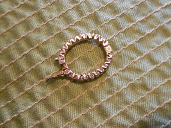 Vintage rose gold segment scarf clip. Collectible… - image 1