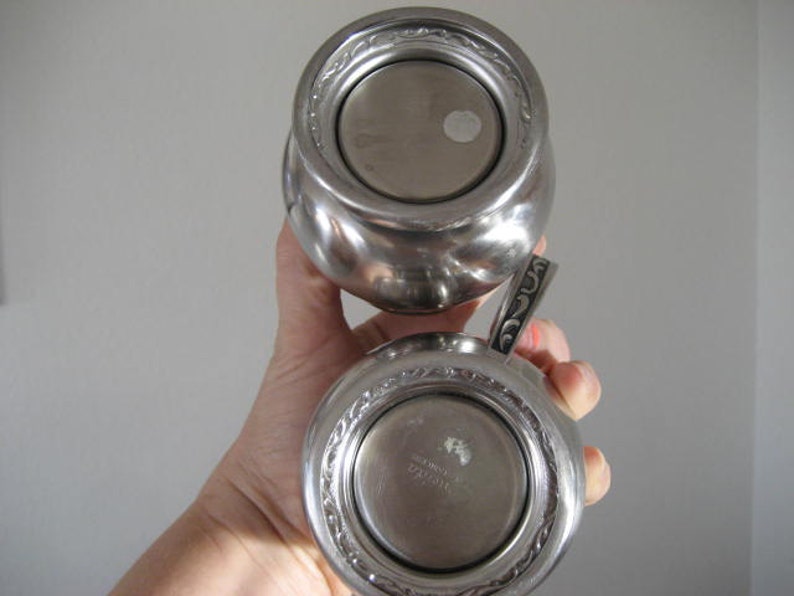 Vintage Oneida Cream and Sugar. Stainless. Set. Vintage Decor. Etsy