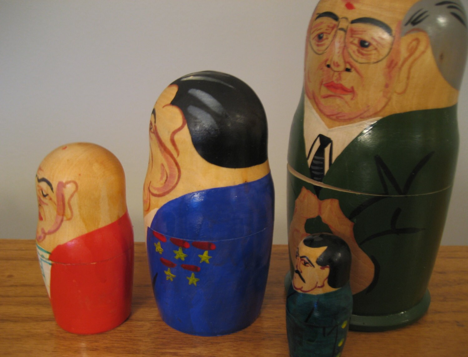 Vintage political nesting dolls. Gorbachev. Lot of 4. Etsy