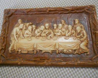 Vintage the Last Supper Jesus Christion Religious Wall Hanging Art - Etsy