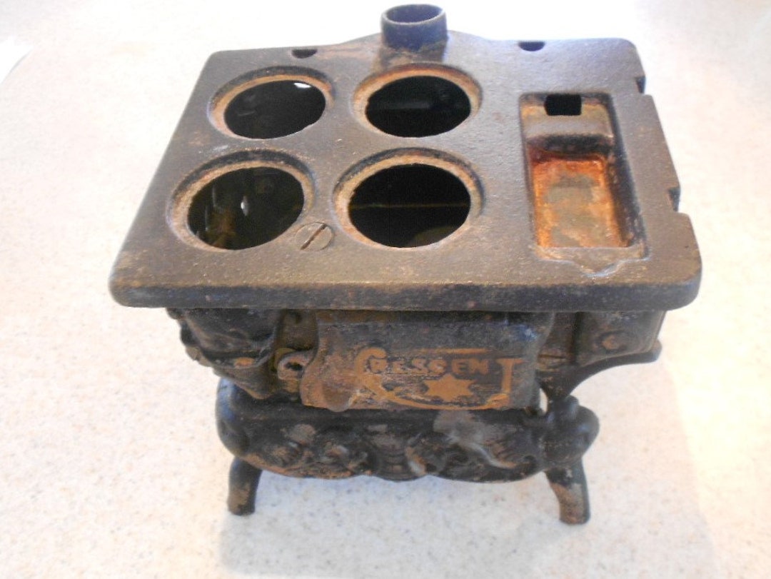 Vintage Crescent Cast Iron Toy Stove. Home Decor. Etsy