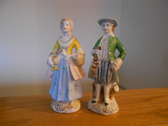Vintage Occupied Japan Figurines. Hand Painted Knick Knacks