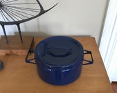 Finel Seppo Mallat Enamel Lidded Pot