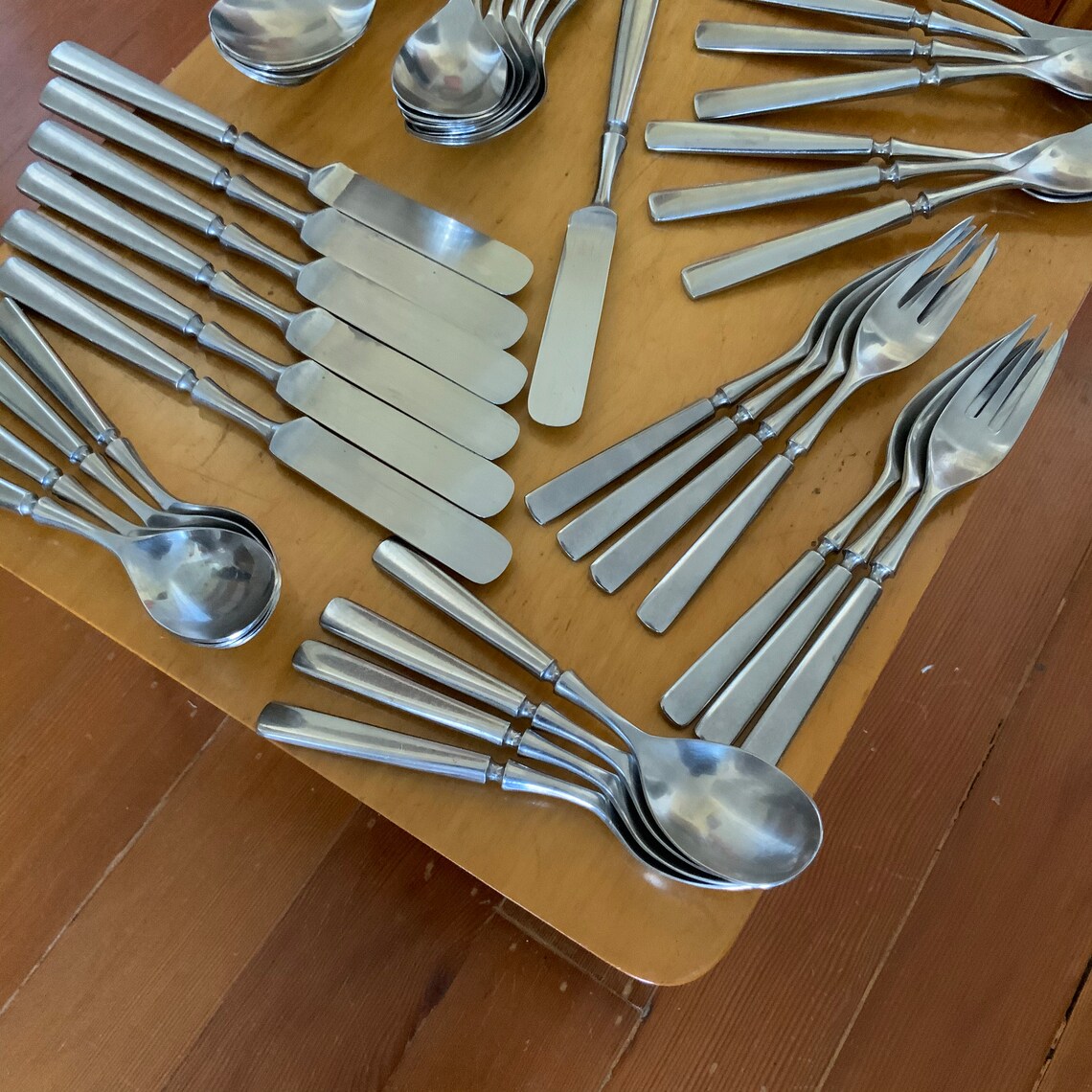 Vintage 40 Piece Dansk Anvil Flatware Set Japan Etsy
