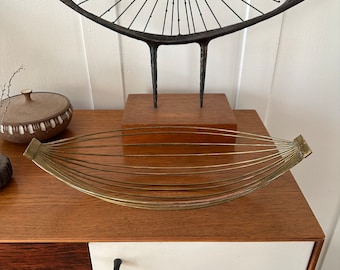 Carl Aubock Brass Wire Fruit Basket Tray