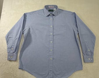 Camicia elegante da uomo vintage Harve Benard azzurra