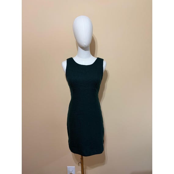 Alberta Ferretti, Vintage Philosophy di Alberta Ferretti Green Virgin Wool Dress Size 10 Excellent