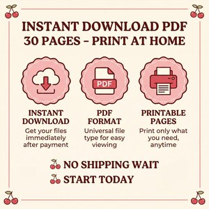 Sweet Cherry Garden Crochet Baby Outfit Pattern | 0-12M Top, Diaper Cover, Headband (PDF Download) image 8