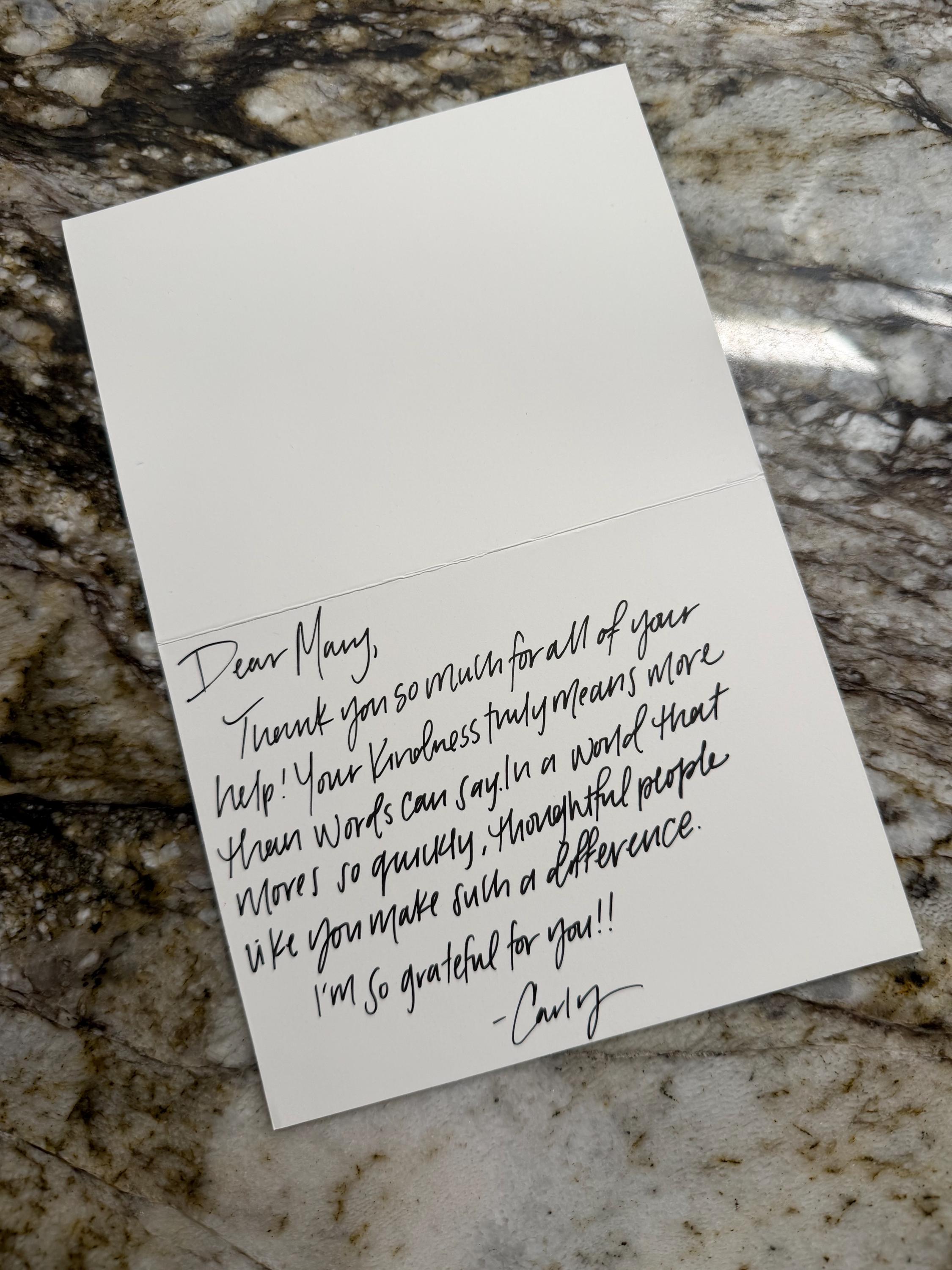Handwritten Thank You Notes - Etsy Singapore