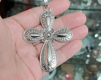 Colar com pingente de cruz da fé religiosa - joia feminina