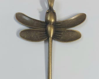 Dragonfly Necklace Pendant  - Bronze Women's Jewelry