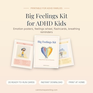 Calm Home Parenting printable for ADHD families - product overview