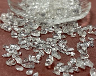 5-7mm White Quartz Chips Natural Stone for Jewelry Making & Crafts