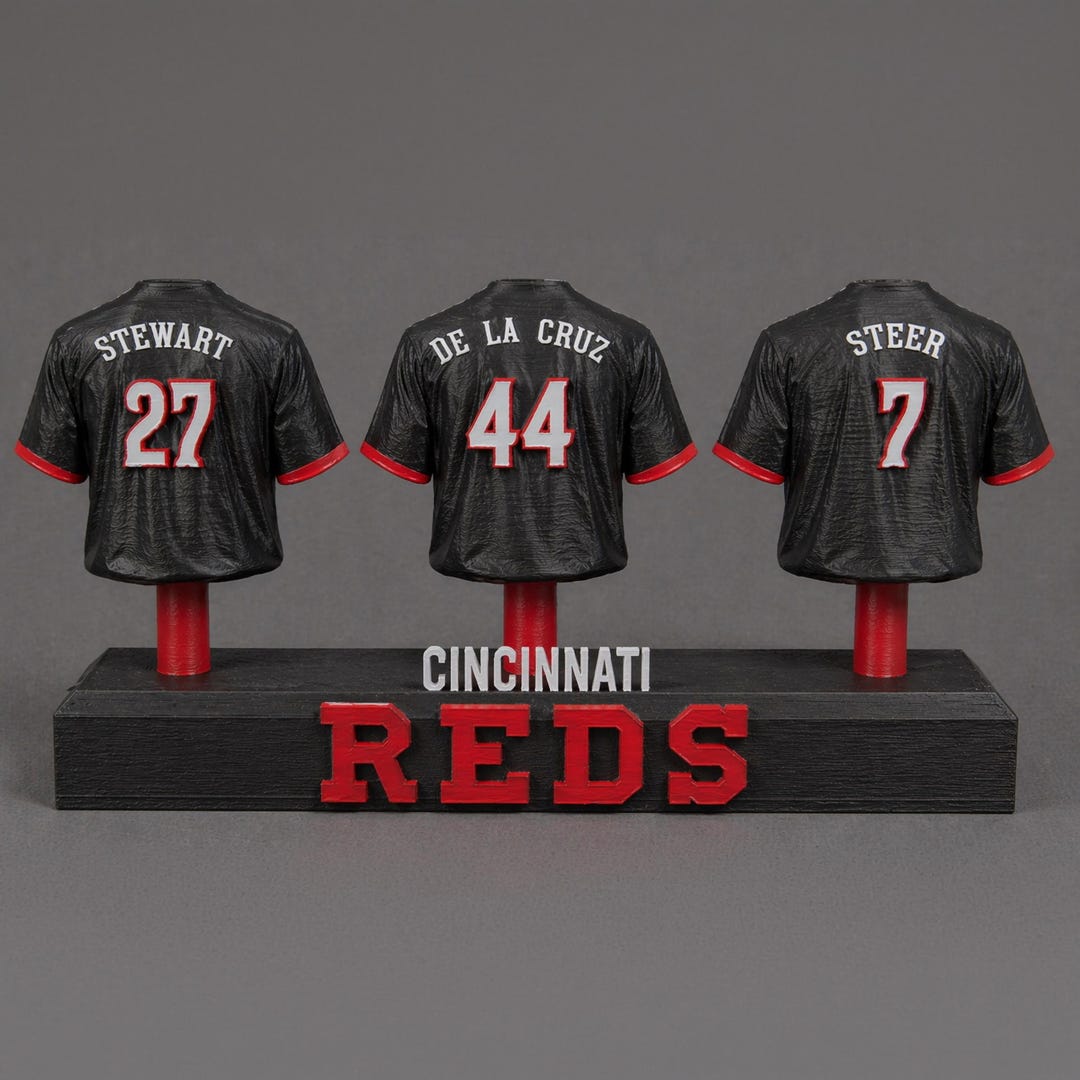 3D Printed Baseball Jersey Display | Cincinnati Reds | Any Player Name ...